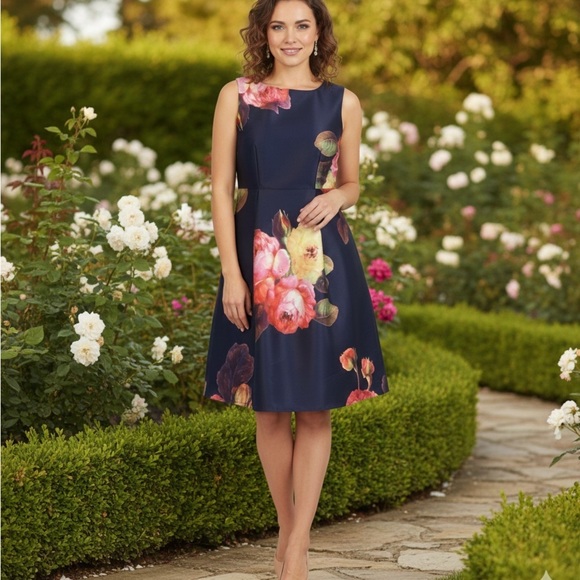 L'ATISTE Dresses & Skirts - L’ATISTE Floral Sleeveless Women’s Dress Size Large NWT